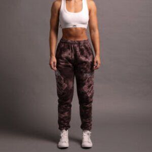 DARC SPORT "She" Pray For Us Premium Post Lounge Sweats in Midnight Mauve Marble